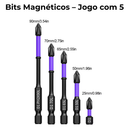 Parafusadeira + Bits K5 + Brinde