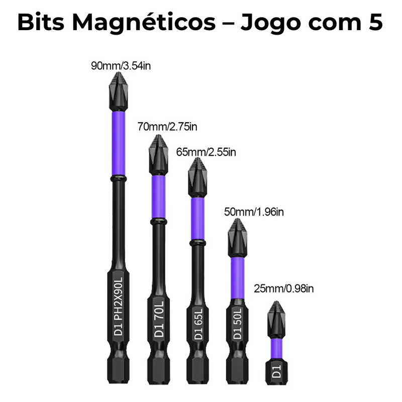 Parafusadeira + Bits K5 + Brinde