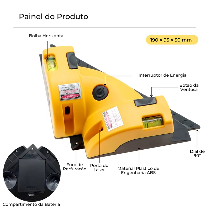 Nível a Laser 90° Graus