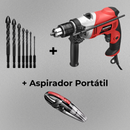 Furadeira + Kit 7 Brocas + Brinde